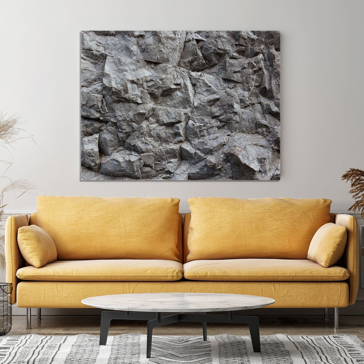 Rock texture background Canvas Print or Poster