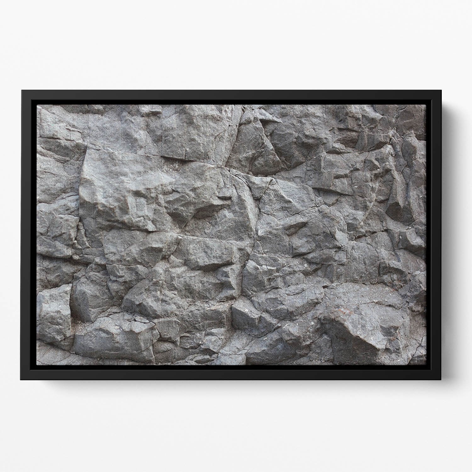 Rock texture background Floating Framed Canvas