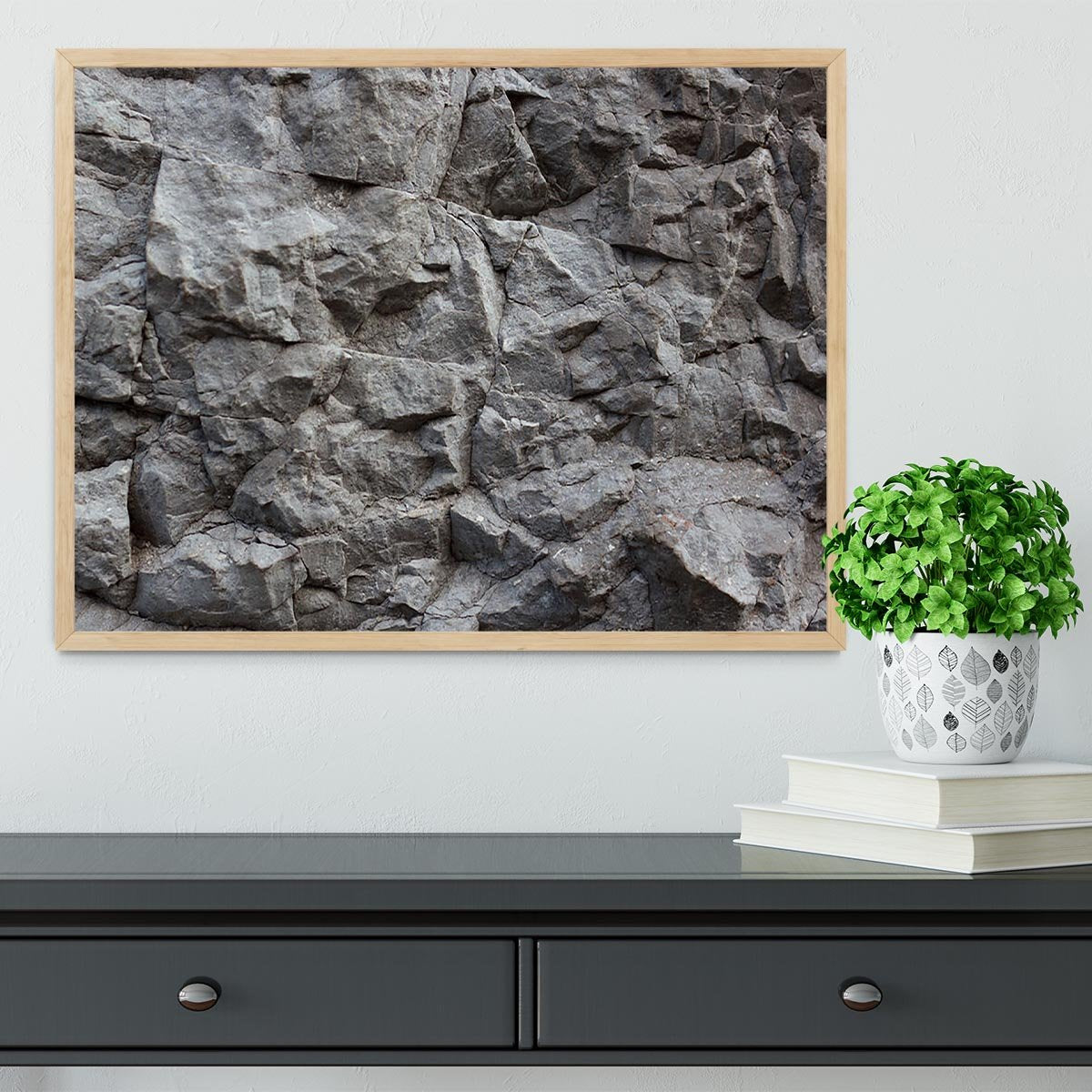 Rock texture background Framed Print - Canvas Art Rocks - 4
