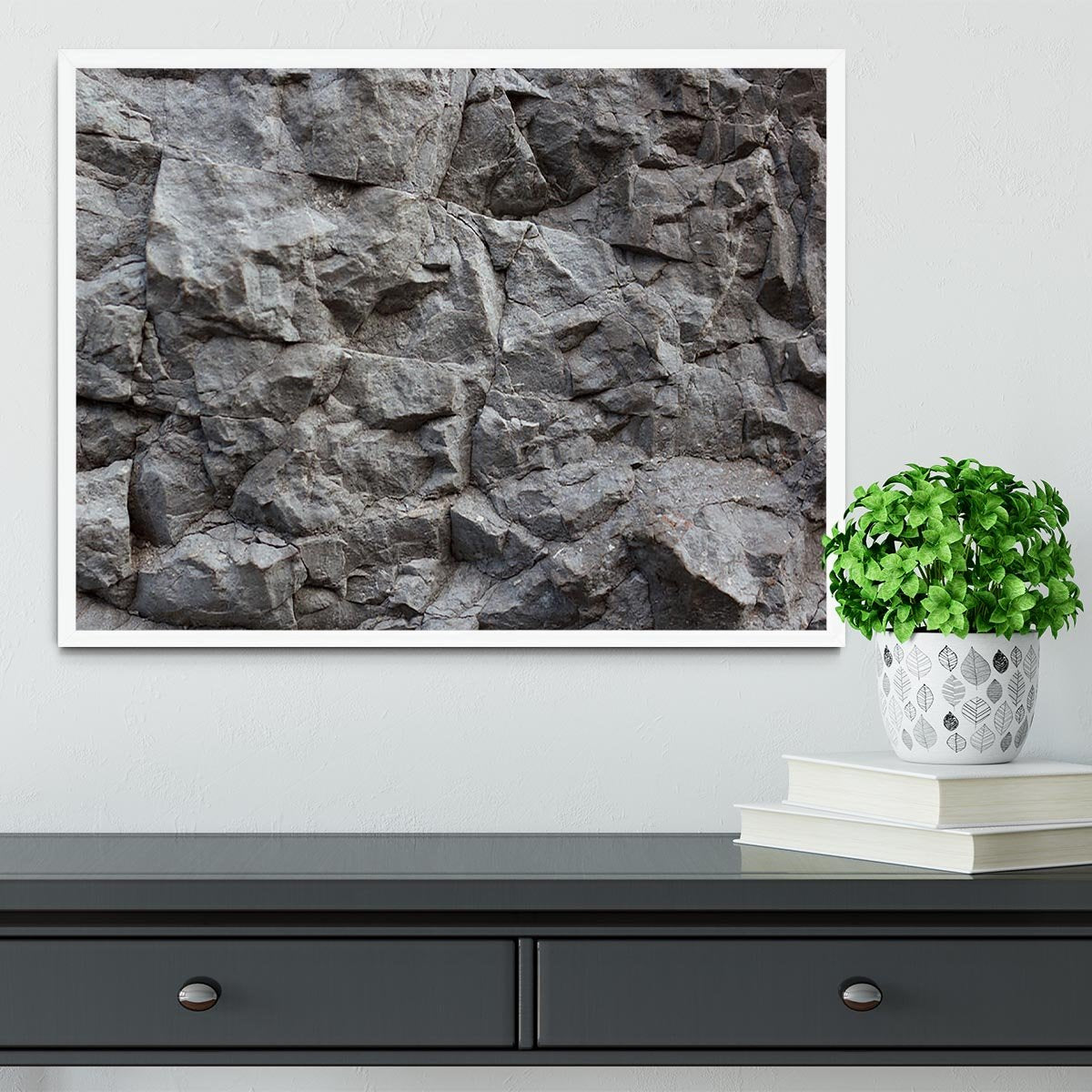Rock texture background Framed Print - Canvas Art Rocks -6