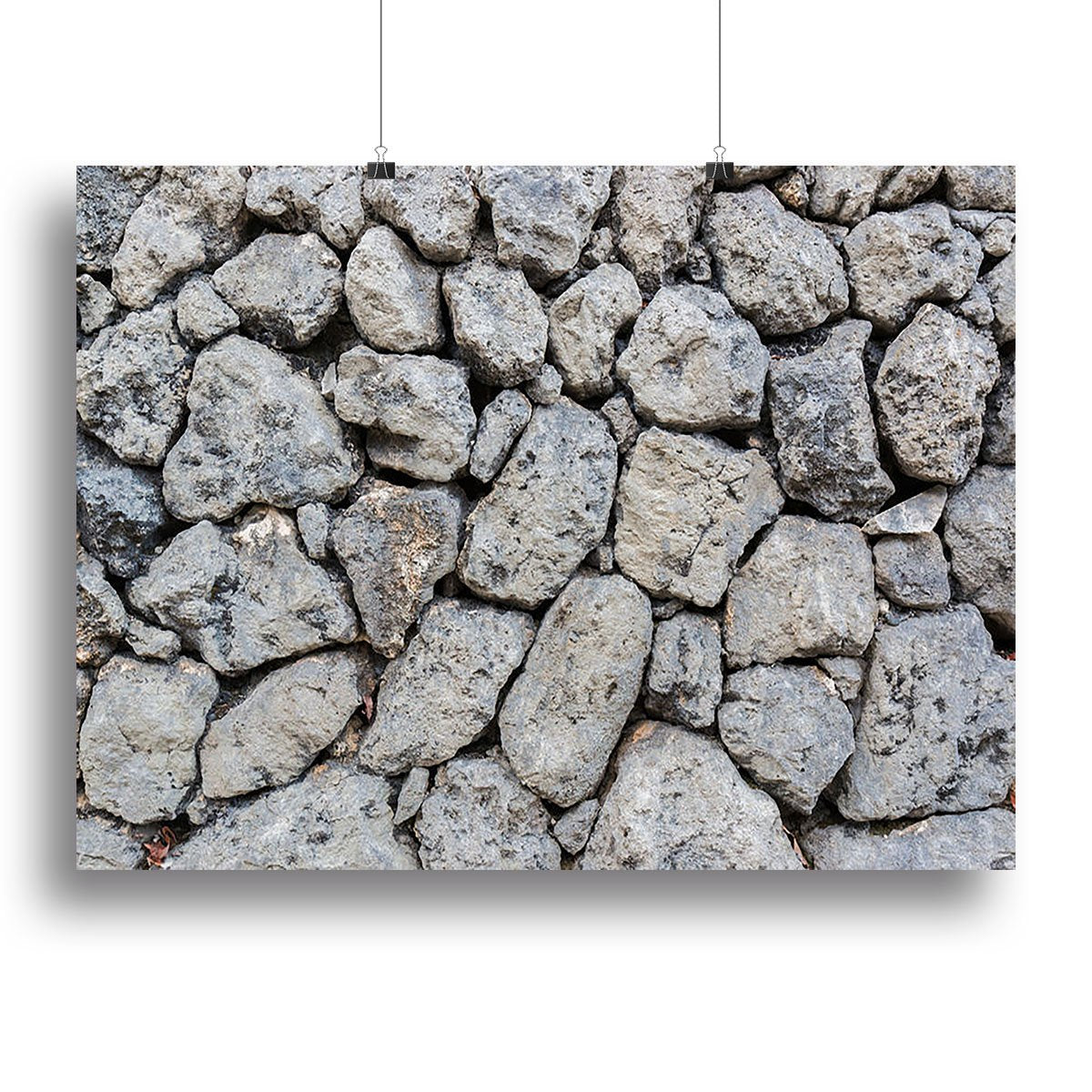 Rock wall texture Canvas Print or Poster