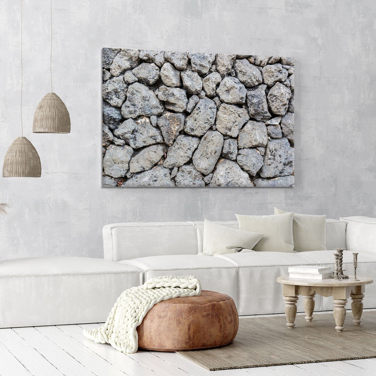 Rock wall texture Canvas Print or Poster