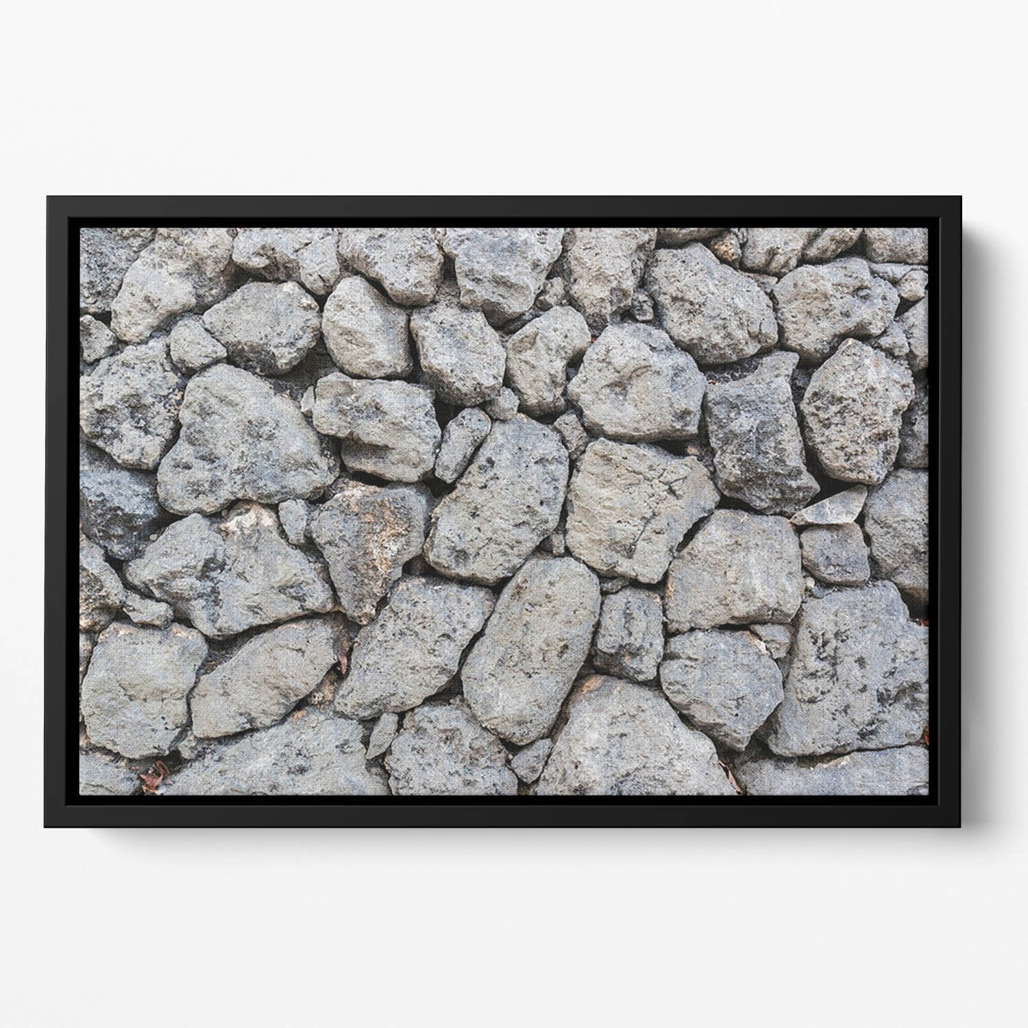 Rock wall texture Floating Framed Canvas