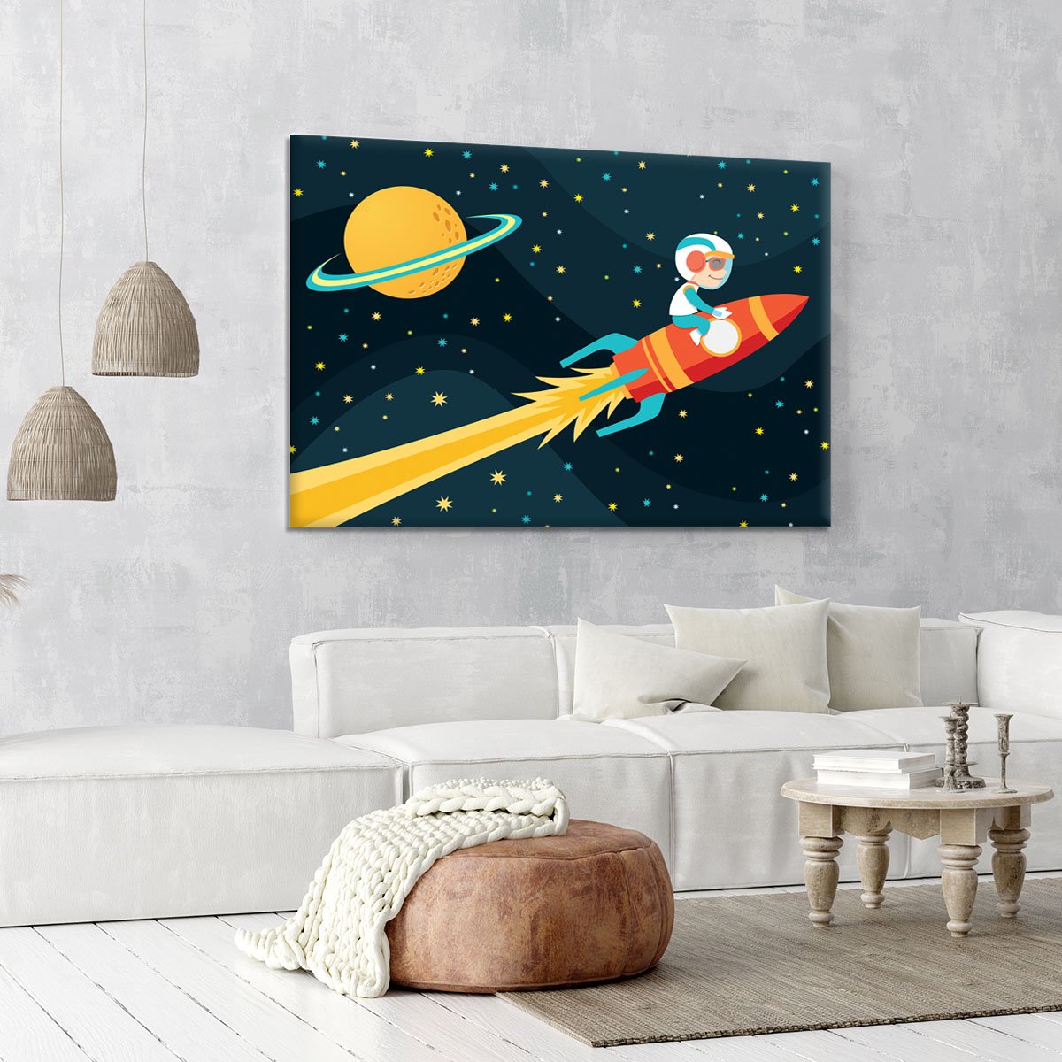 Rocket Boy Canvas Print or Poster