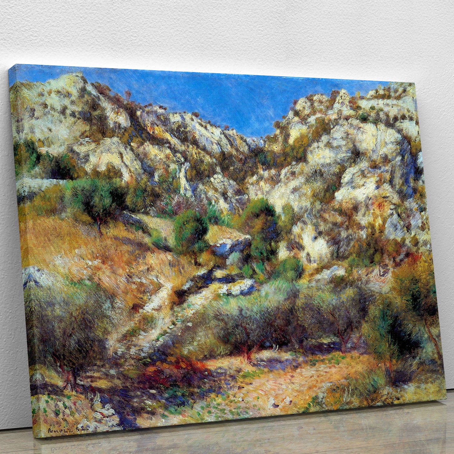 Rocks at LEstage by Renoir Canvas Print or Poster - Canvas Art Rocks - 1