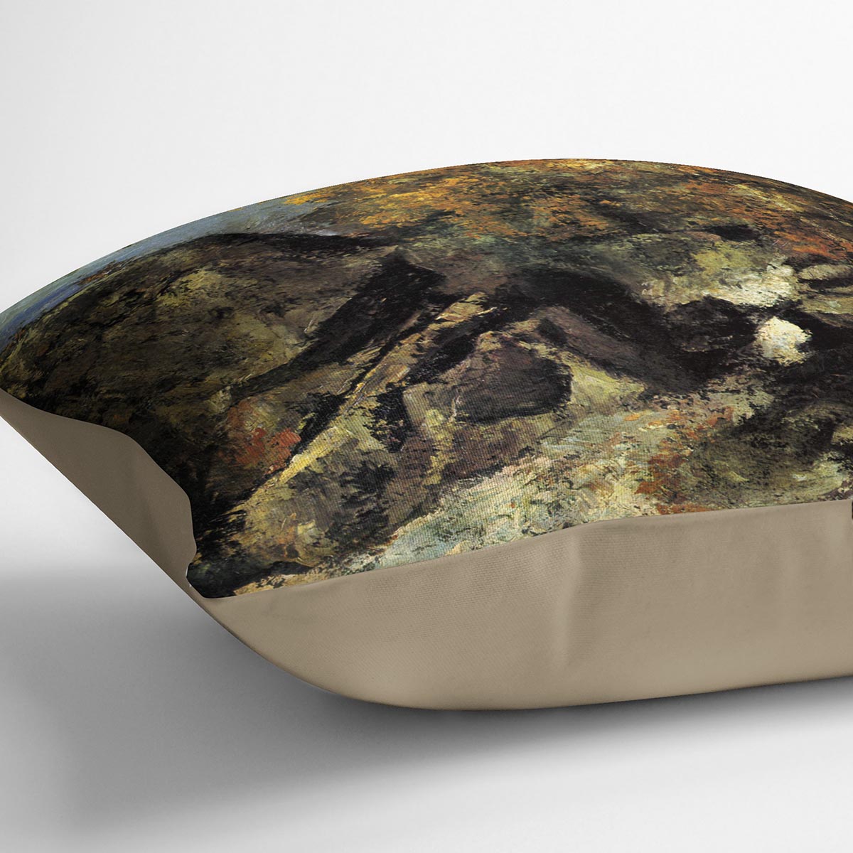 Rocks in Fountanbleu Forest by Cezanne Cushion - Canvas Art Rocks - 2
