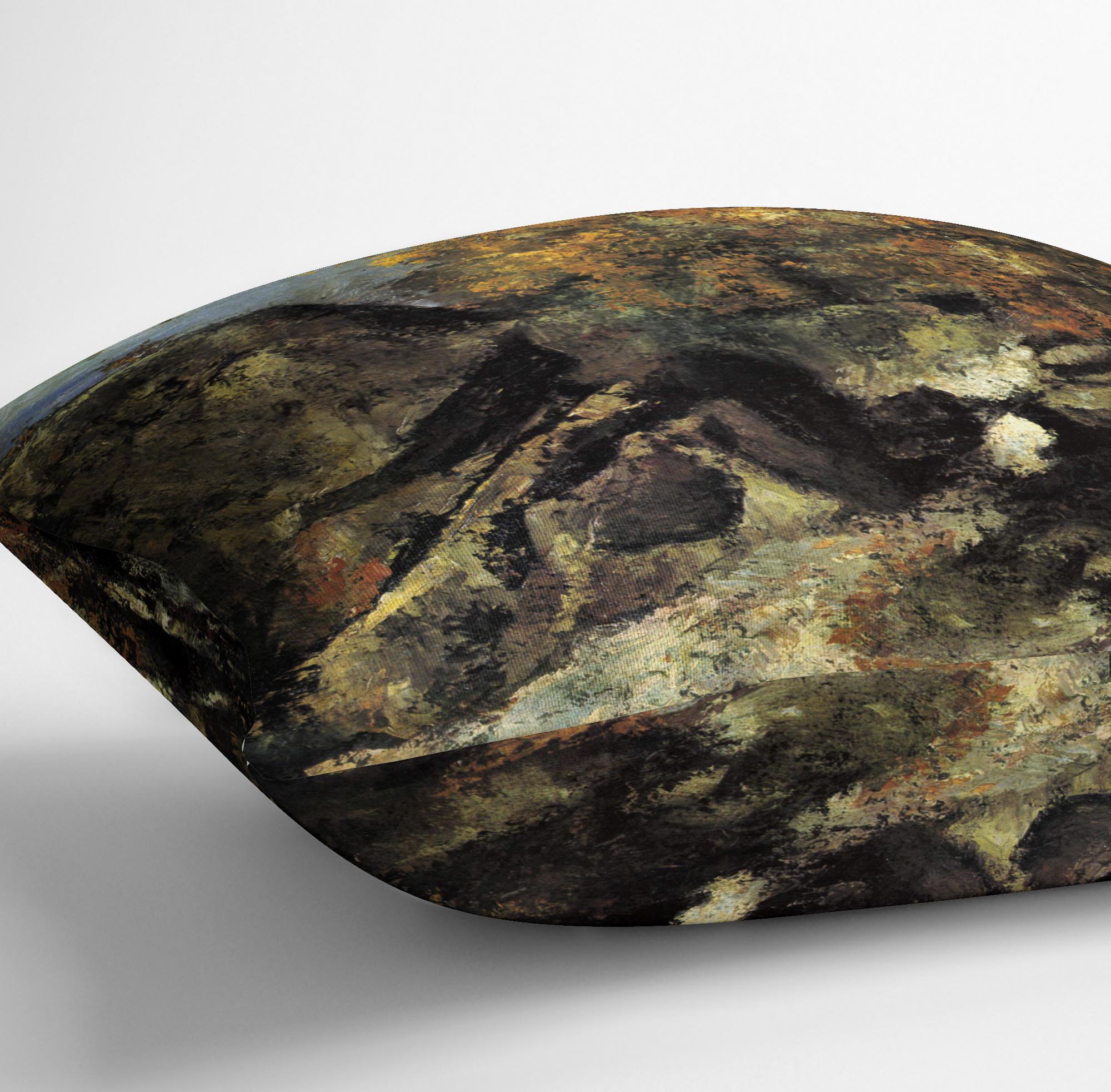 Rocks in Fountanbleu Forest by Cezanne Cushion - Canvas Art Rocks - 3