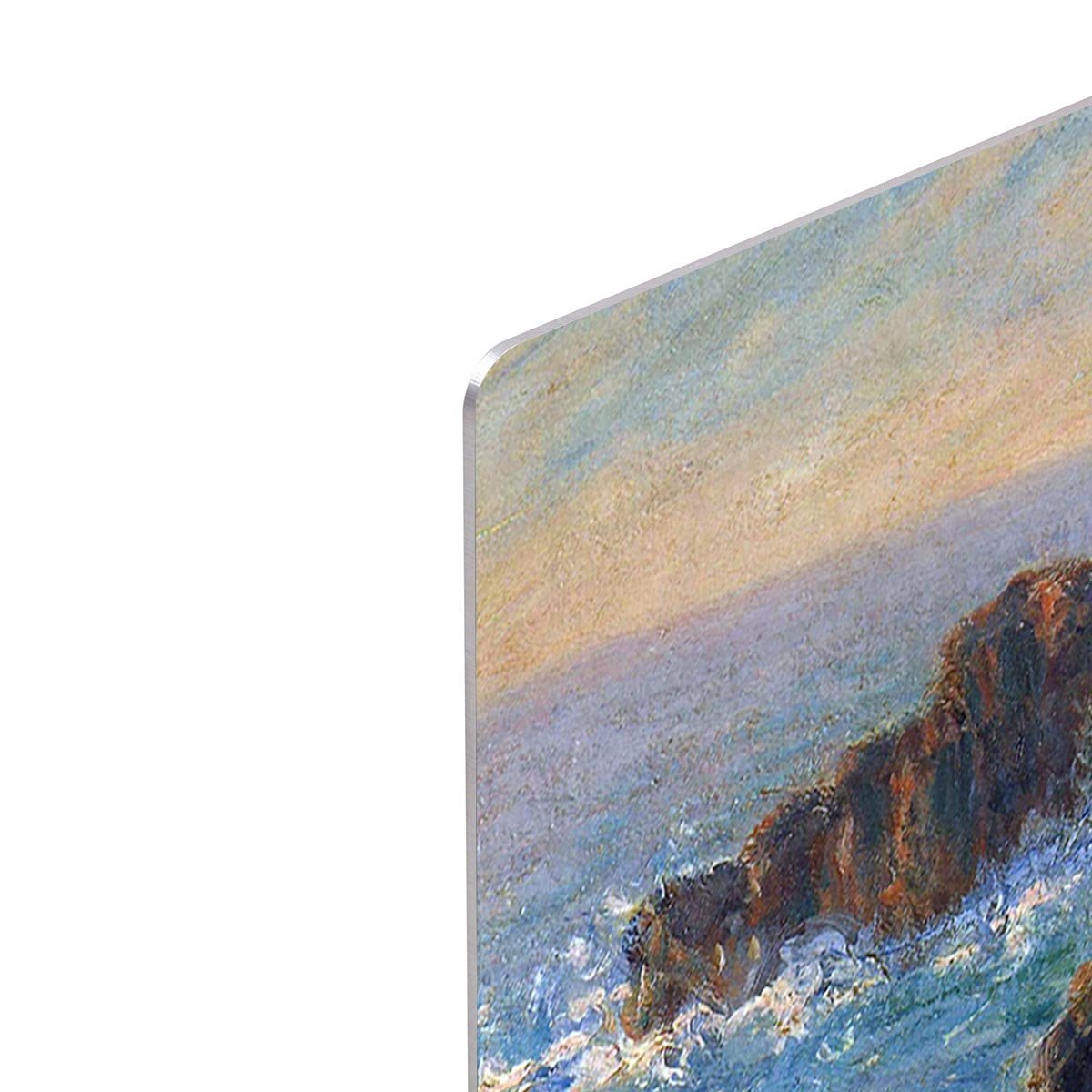 Rocky peaks at the Belle Ile by Monet HD Metal Print