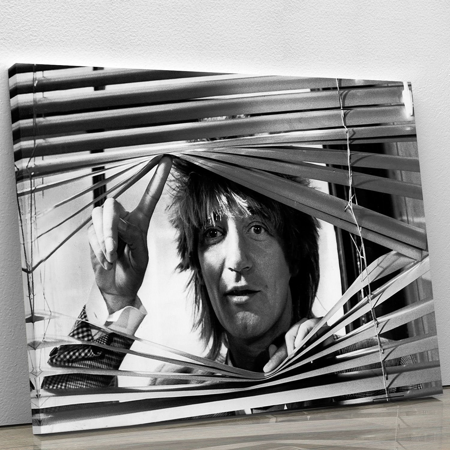 Rod Stewart in 1983 Canvas Print or Poster
