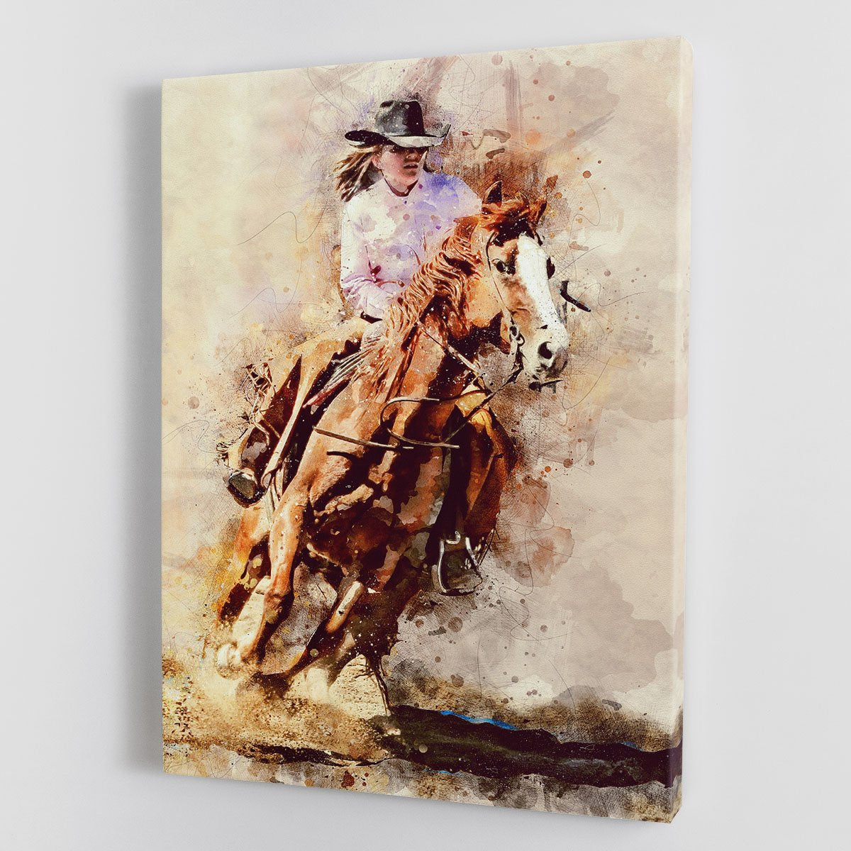 Rodeo Painting Canvas Print or Poster