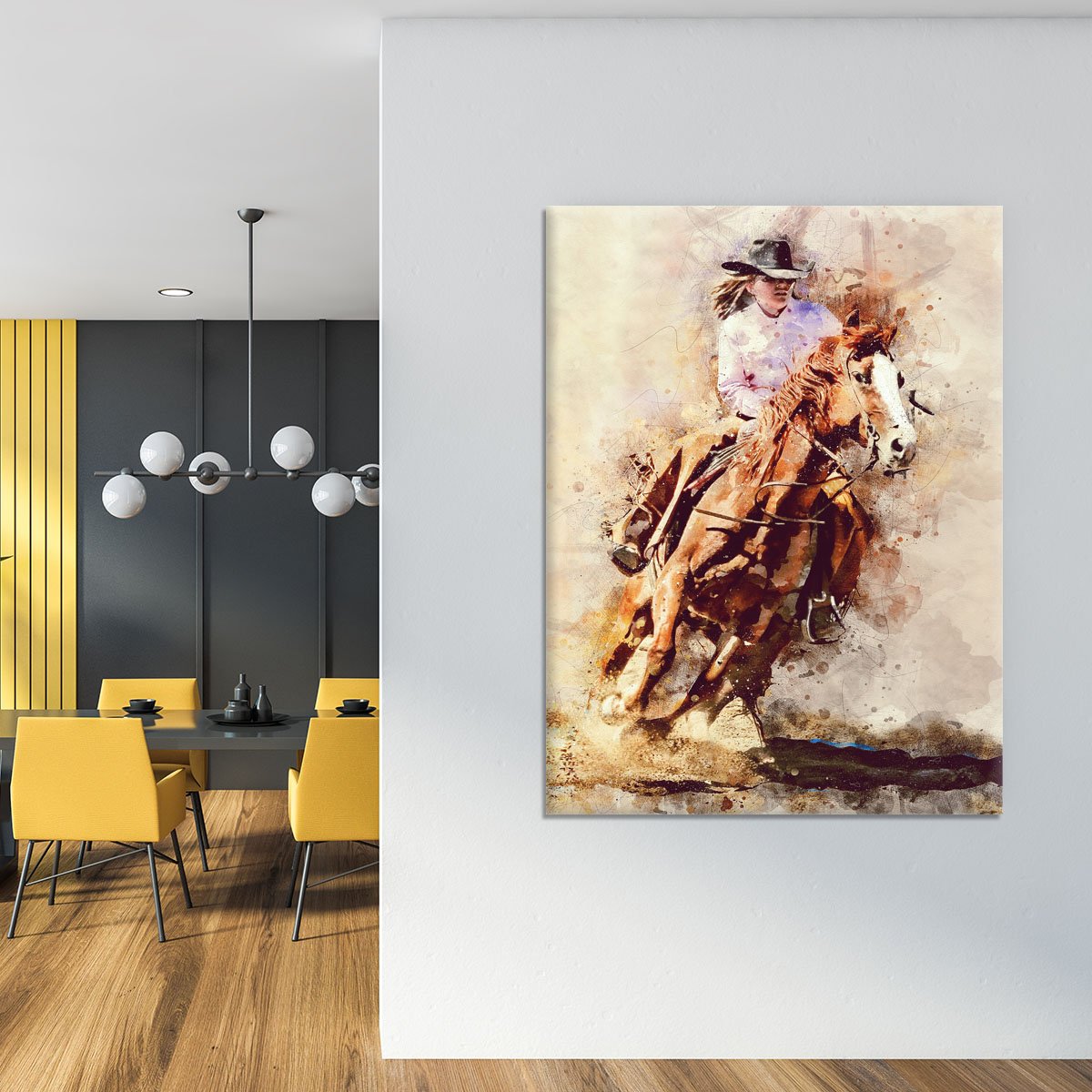 Rodeo Painting Canvas Print or Poster