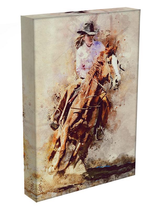 Rodeo Painting Canvas Print or Poster - Canvas Art Rocks - 3