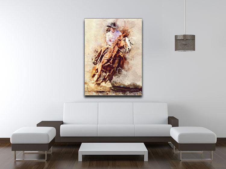 Rodeo Painting Canvas Print or Poster - Canvas Art Rocks - 4