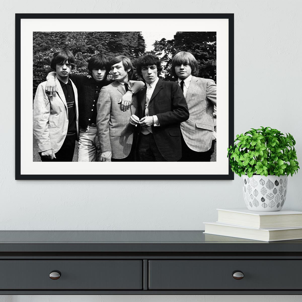 Rolling Stones 1964 Framed Print - Canvas Art Rocks - 1
