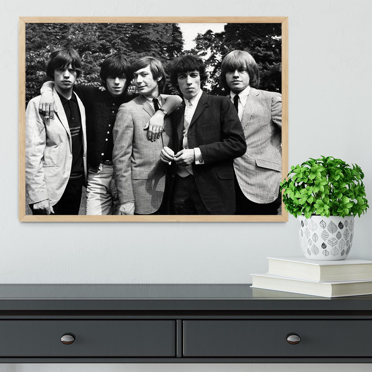 Rolling Stones 1964 Framed Print - Canvas Art Rocks - 4