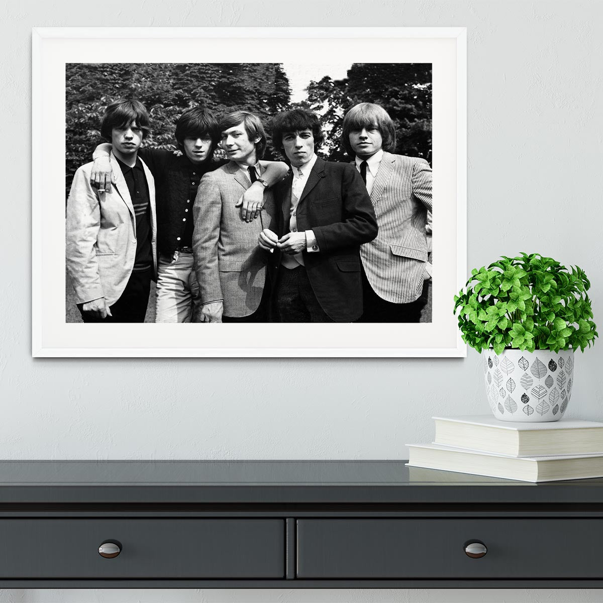 Rolling Stones 1964 Framed Print - Canvas Art Rocks - 5