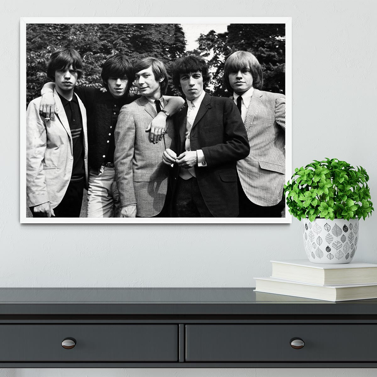 Rolling Stones 1964 Framed Print - Canvas Art Rocks -6
