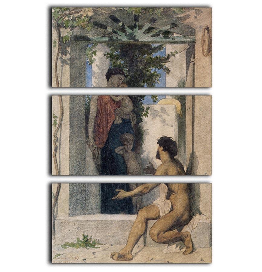 Roman Charity Unknown By Bouguereau 3 Split Panel Canvas Print - Canvas Art Rocks - 1