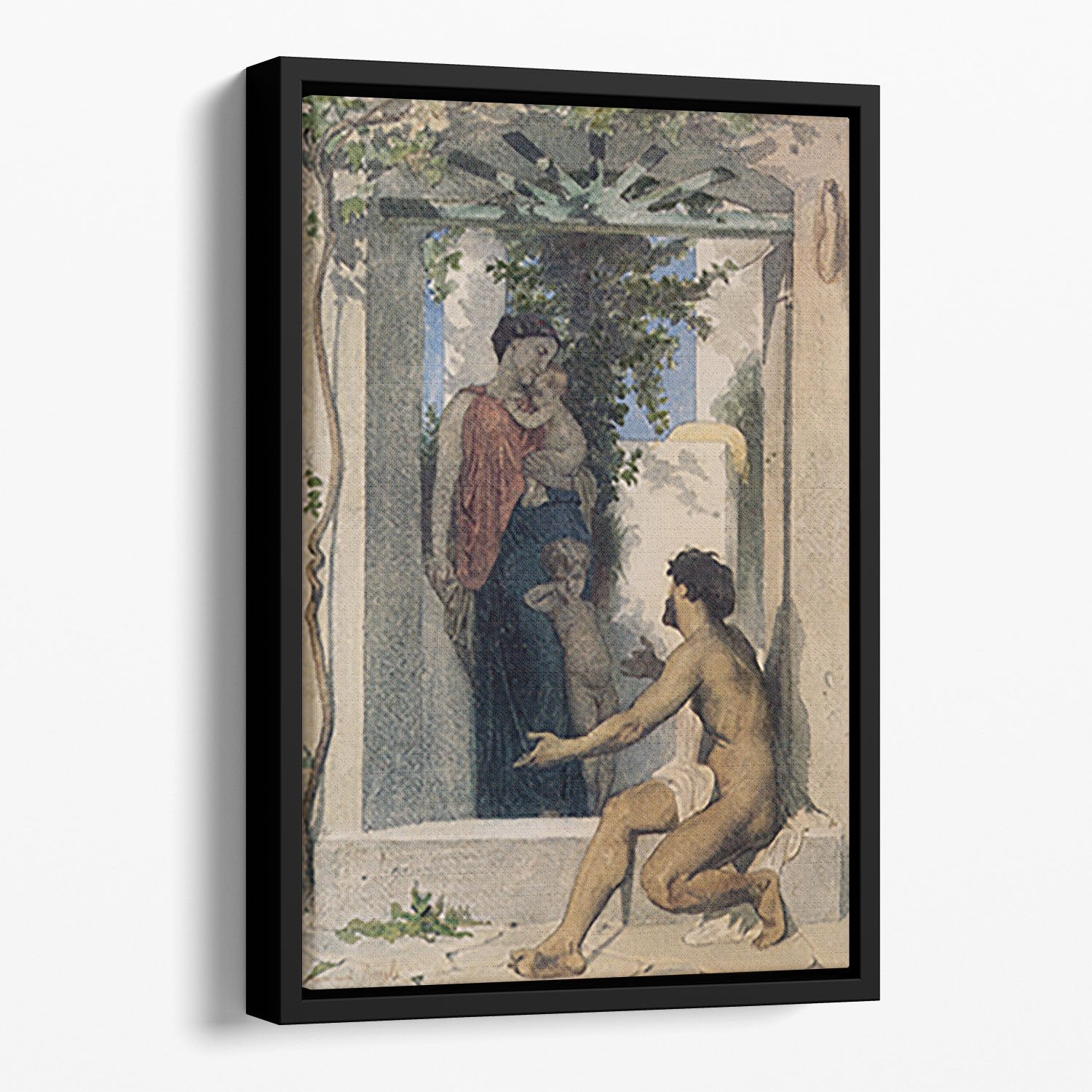 Roman Charity Unknown By Bouguereau Floating Framed Canvas