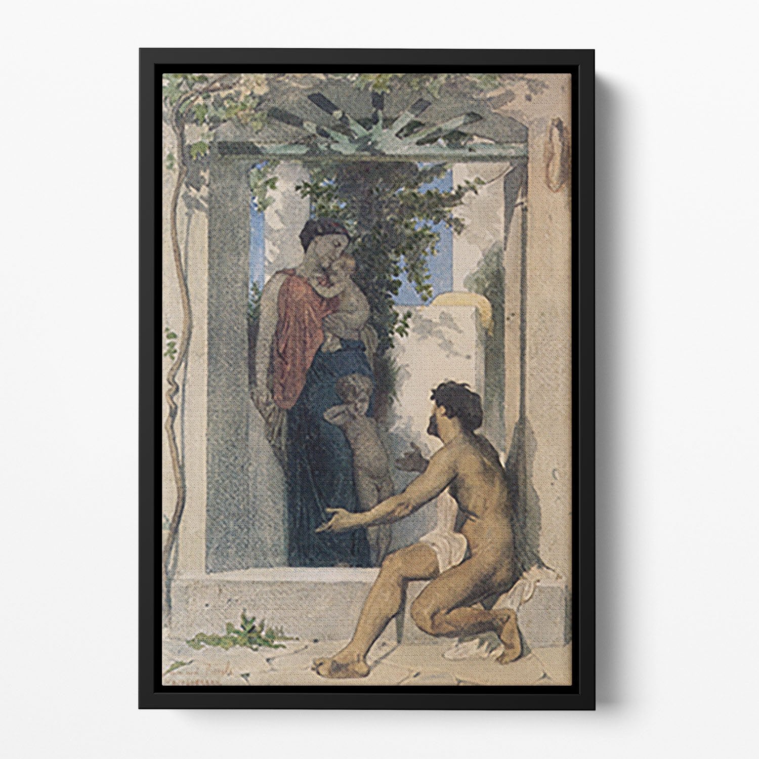 Roman Charity Unknown By Bouguereau Floating Framed Canvas
