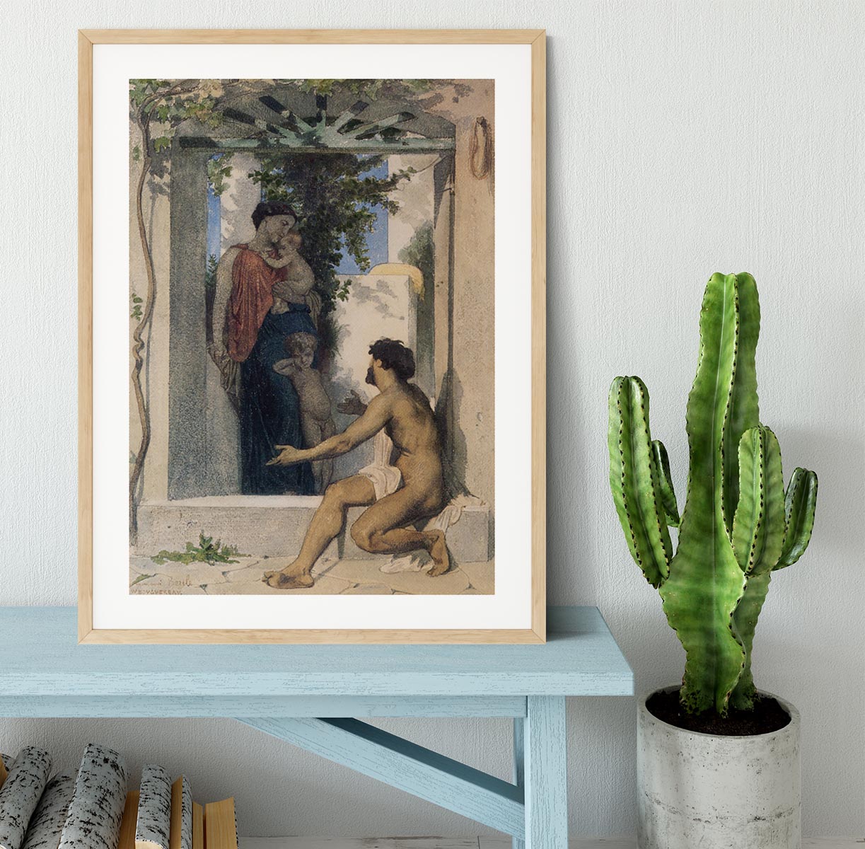 Roman Charity Unknown By Bouguereau Framed Print - Canvas Art Rocks - 3