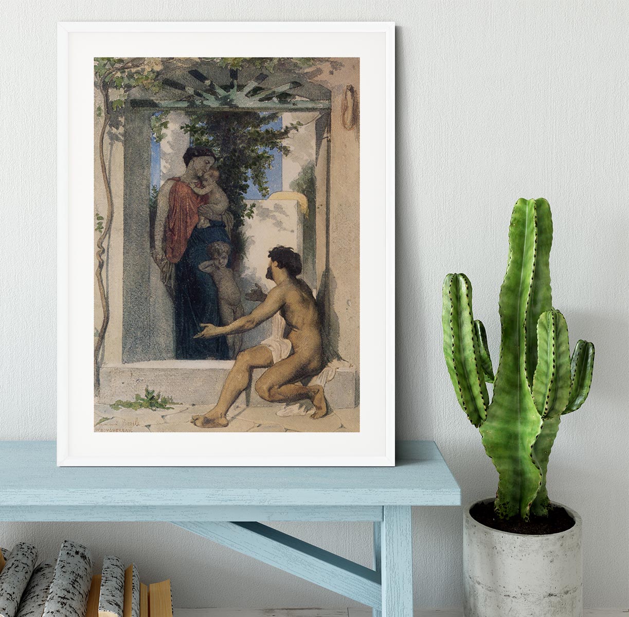 Roman Charity Unknown By Bouguereau Framed Print - Canvas Art Rocks - 5