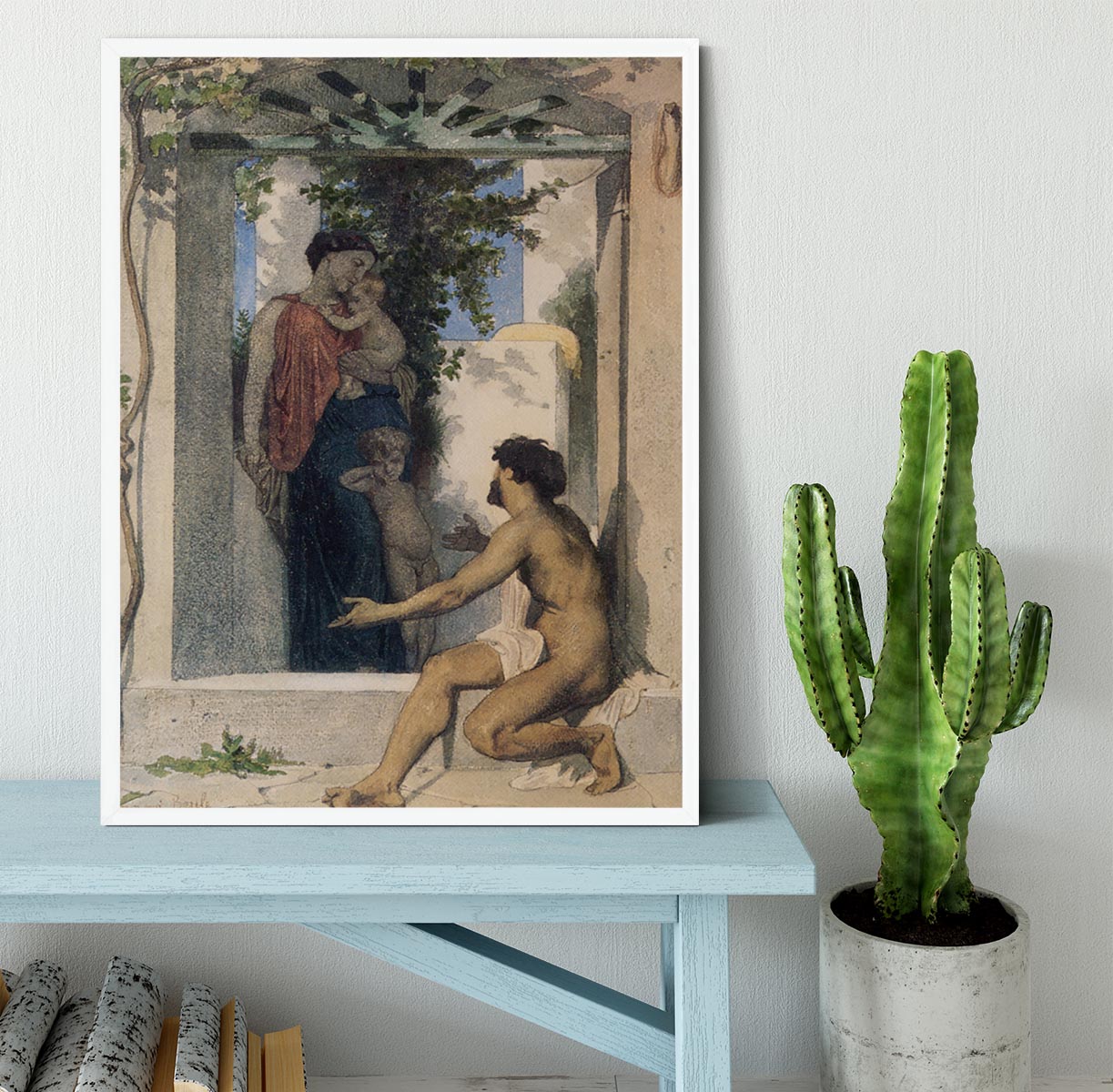 Roman Charity Unknown By Bouguereau Framed Print - Canvas Art Rocks -6