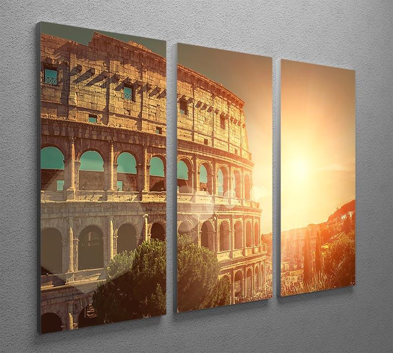 Roman Coliseum 3 Split Panel Canvas Print - Canvas Art Rocks - 2
