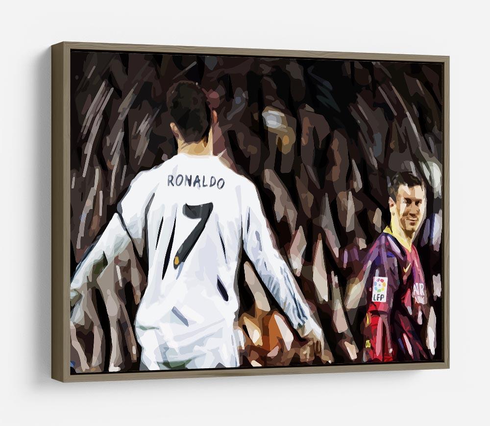 Ronaldo Vs Messi HD Metal Print