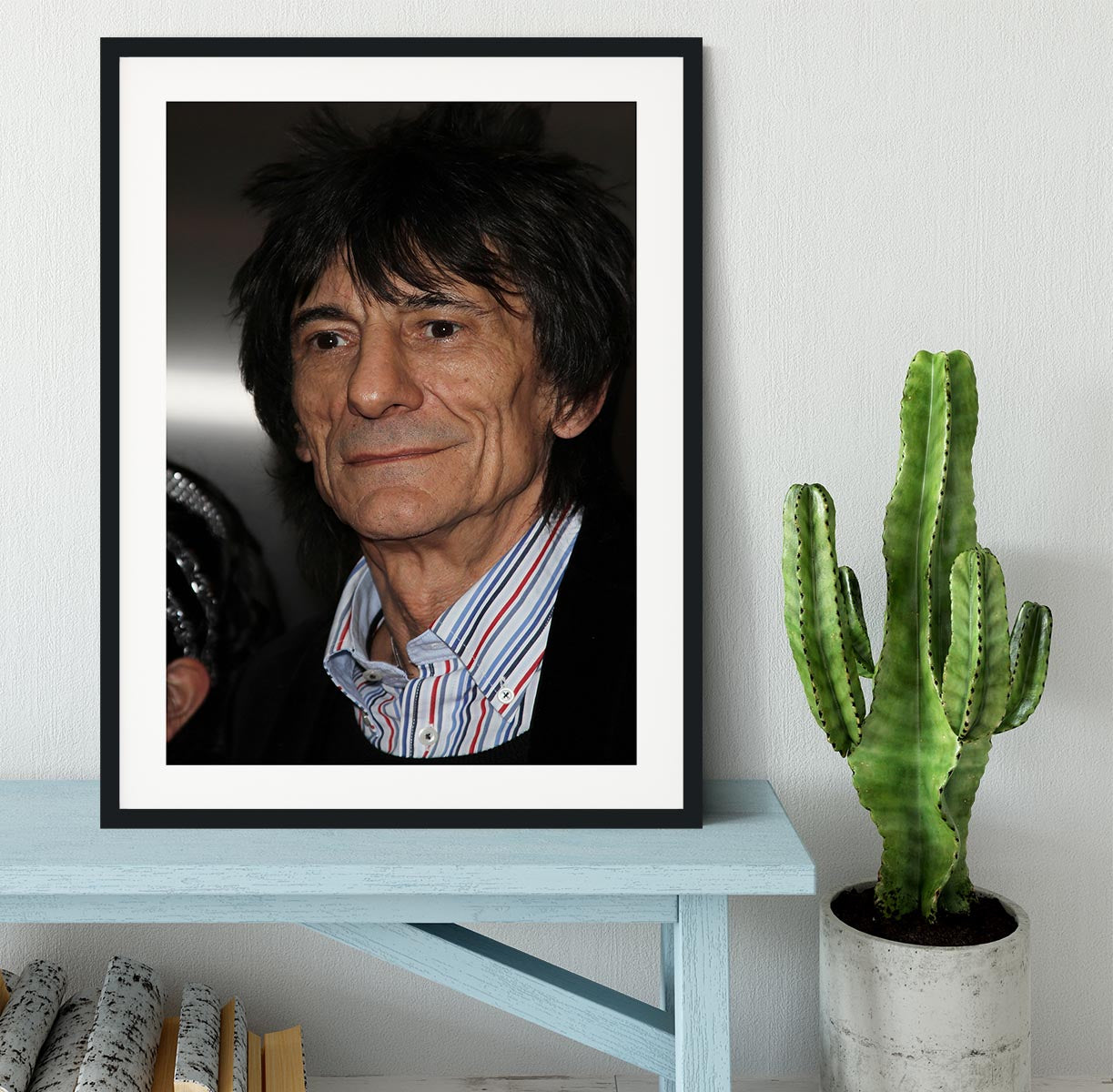 Ronnie Wood Framed Print - Canvas Art Rocks - 1