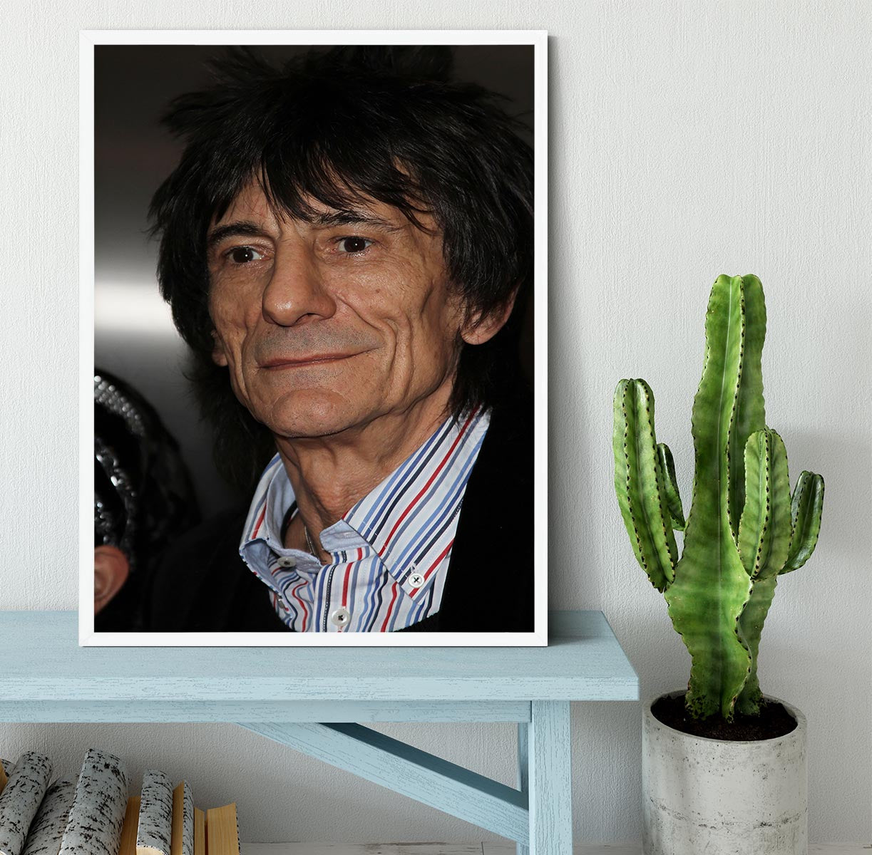 Ronnie Wood Framed Print - Canvas Art Rocks -6