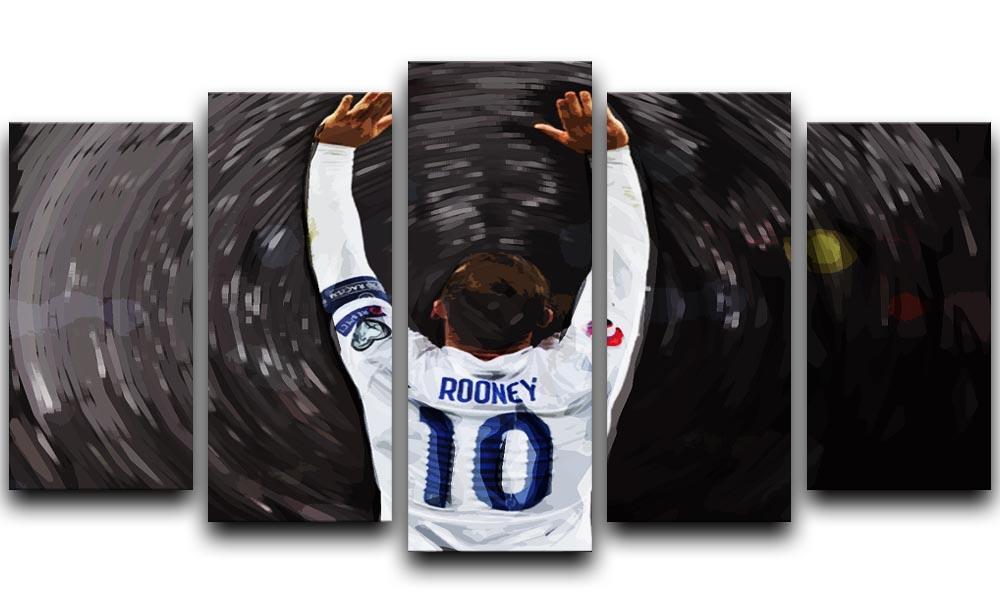 Rooney England 5 Split Panel Canvas  - Canvas Art Rocks - 1