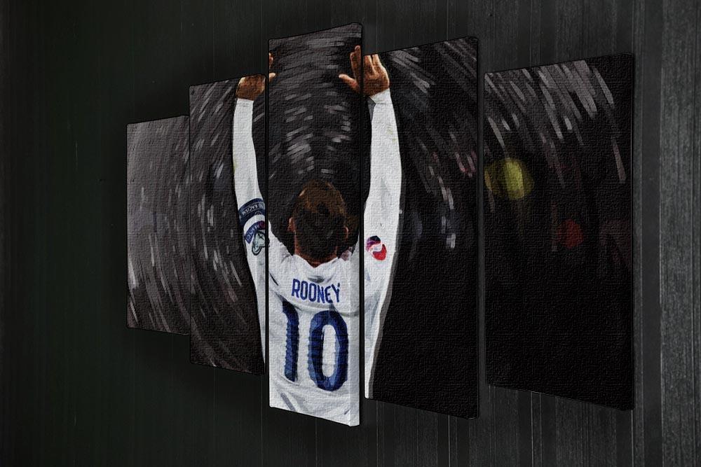 Rooney England 5 Split Panel Canvas - Canvas Art Rocks - 2