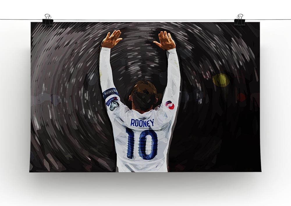 Rooney England Canvas Print or Poster - Canvas Art Rocks - 2