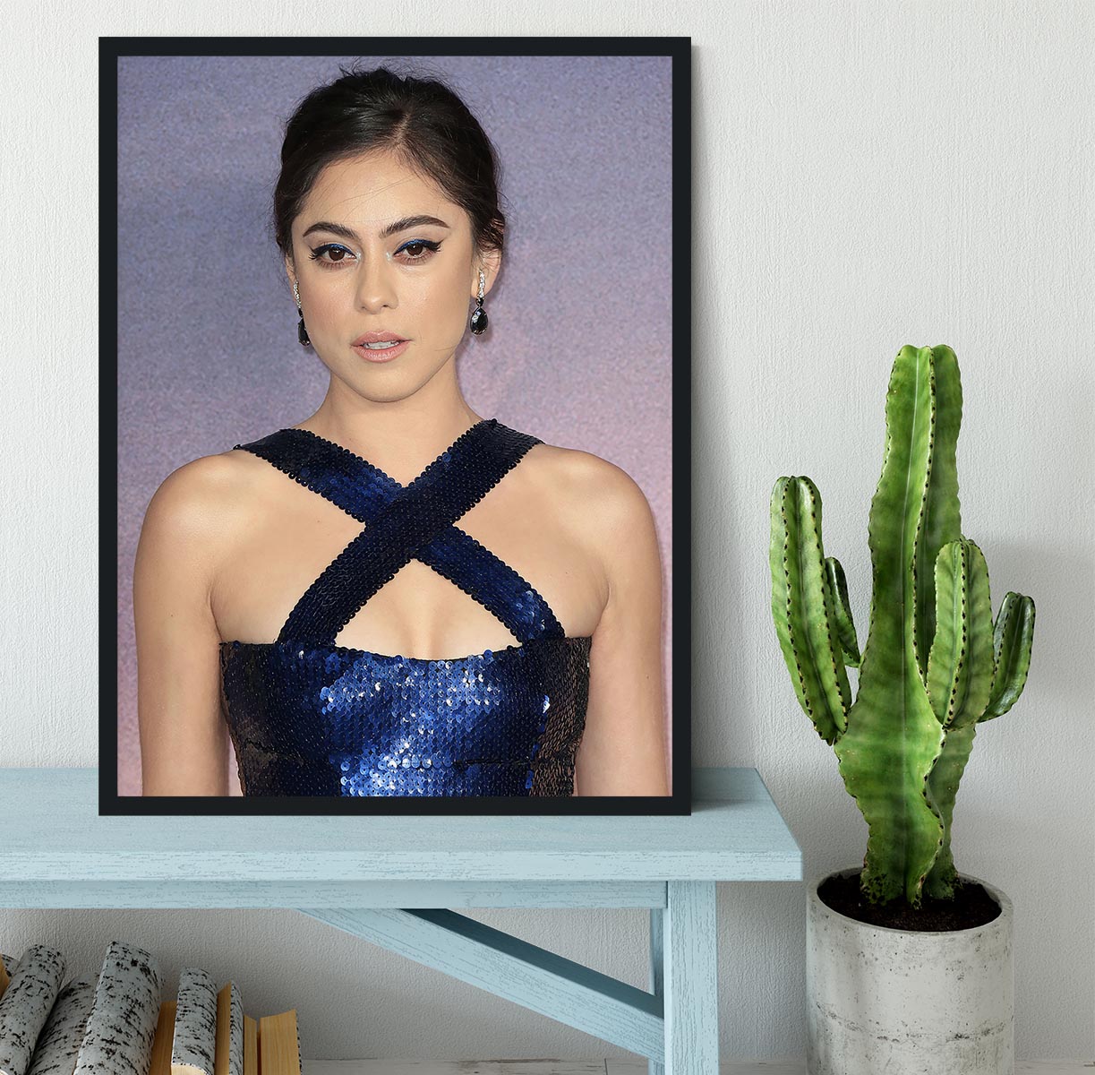 Rosa Salazar Framed Print - Canvas Art Rocks - 2