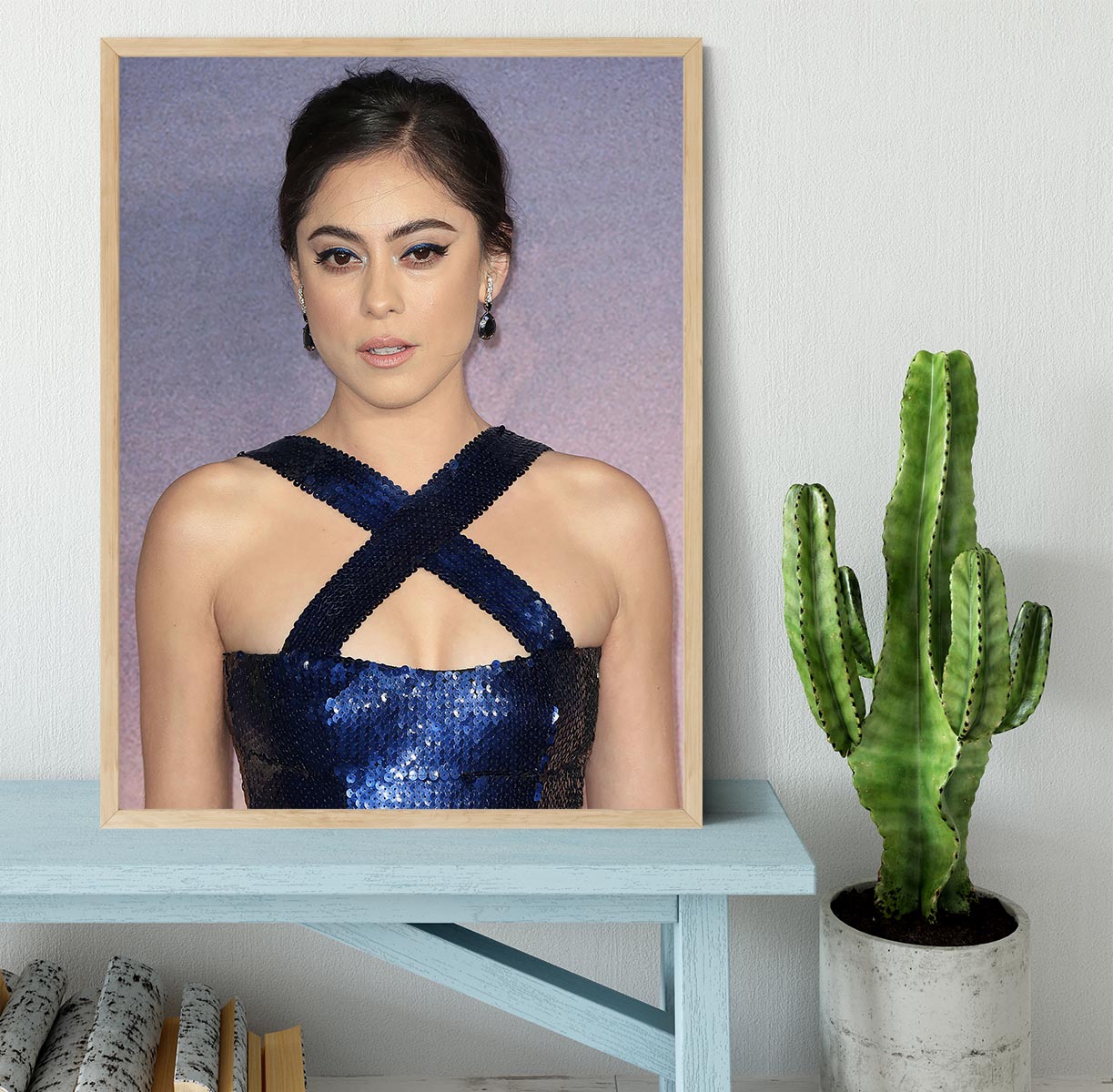 Rosa Salazar Framed Print - Canvas Art Rocks - 4