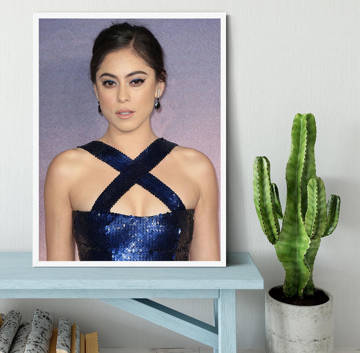 Rosa Salazar Framed Print - Canvas Art Rocks -6