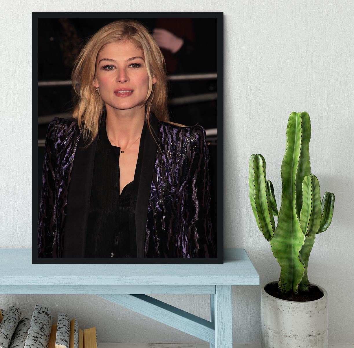 Rosamund Pike Framed Print - Canvas Art Rocks - 2