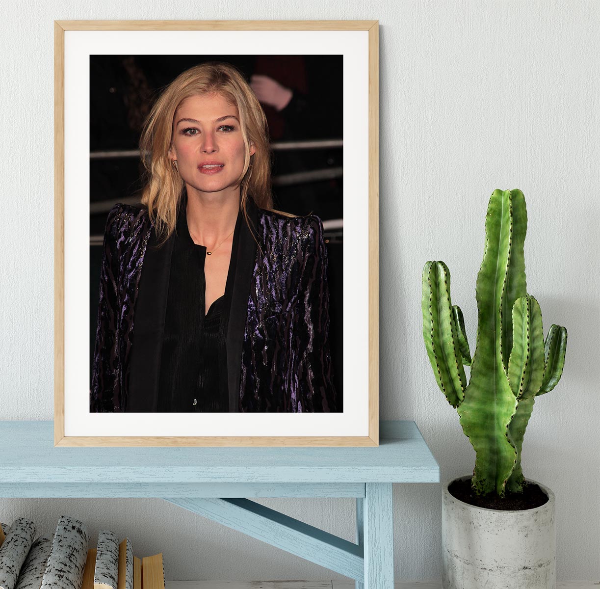 Rosamund Pike Framed Print - Canvas Art Rocks - 3