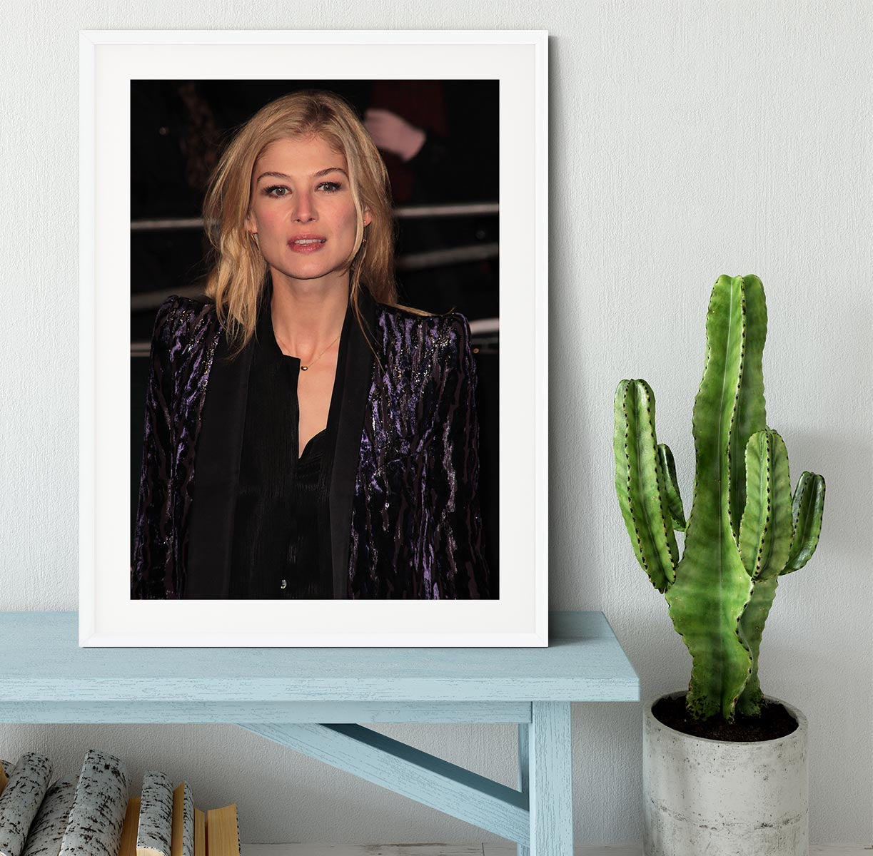 Rosamund Pike Framed Print - Canvas Art Rocks - 5