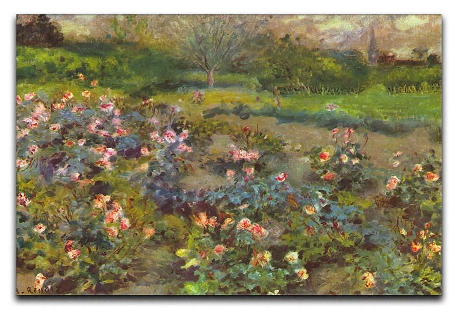 Rose Garden by Renoir Canvas Print or Poster  - Canvas Art Rocks - 1