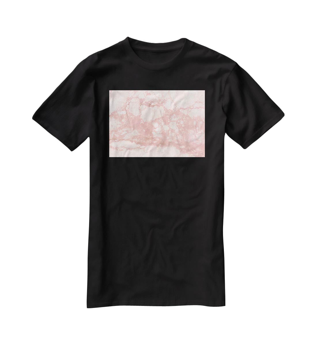 Rose Gold Marble T-Shirt - Canvas Art Rocks - 1