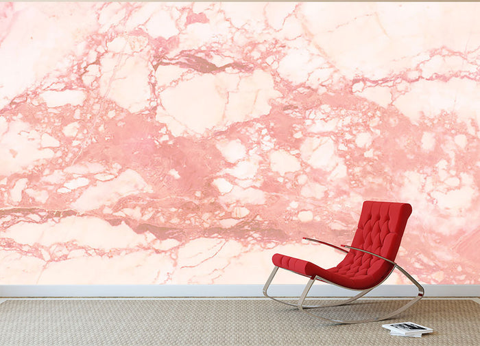 Rose Gold Marble Wall Mural Wallpaper