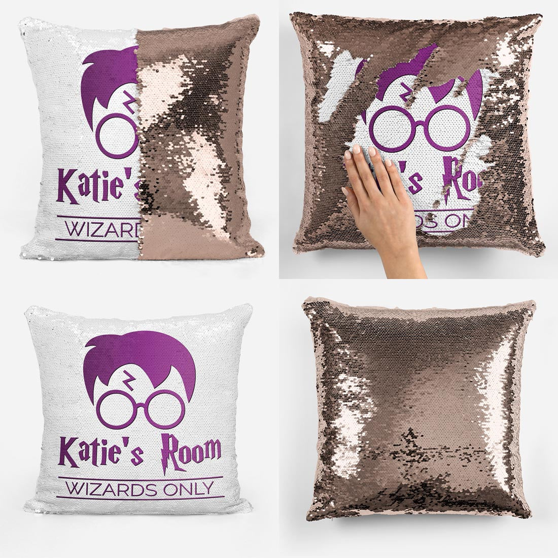 Personalised Wizards Only - Reveal Pillow Cushion