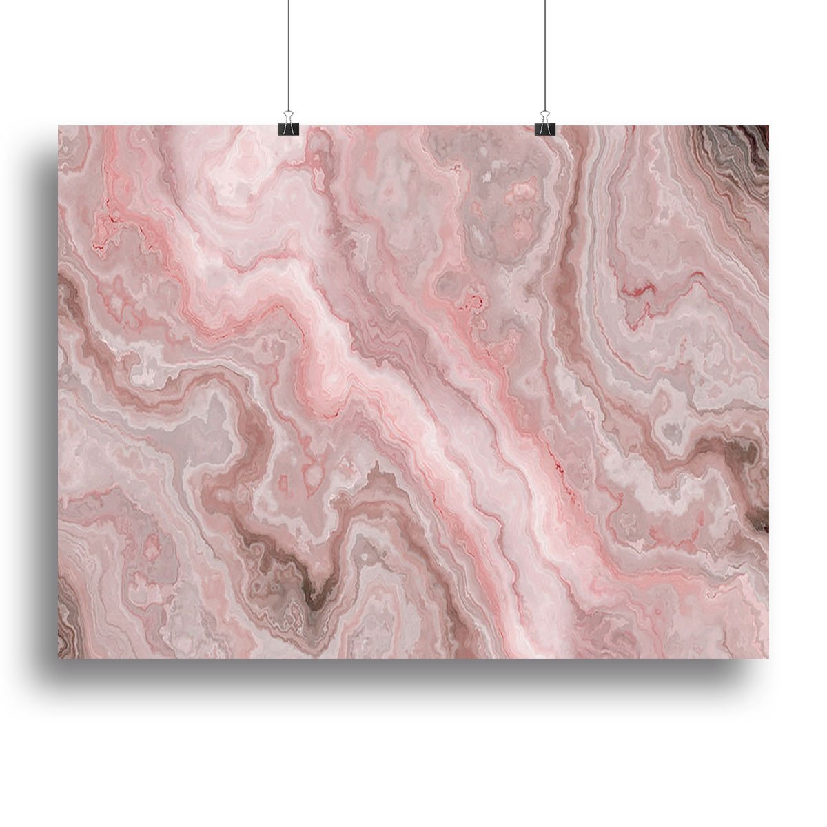 Rose Marble Canvas Print or Poster