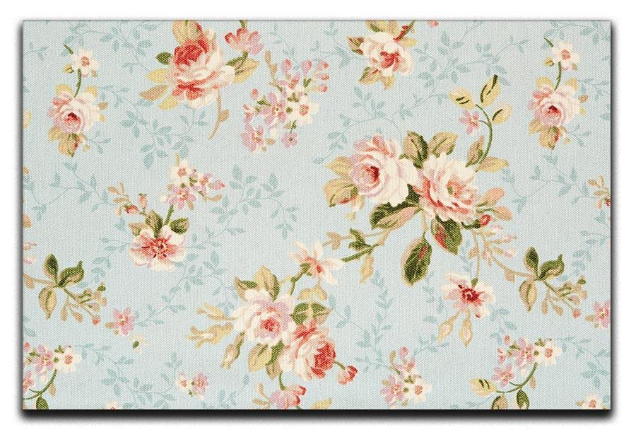 Rose floral tapestry Canvas Print or Poster  - Canvas Art Rocks - 1