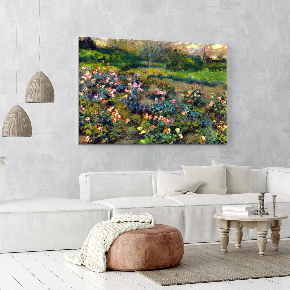 Rose grove by Renoir Canvas Print or Poster