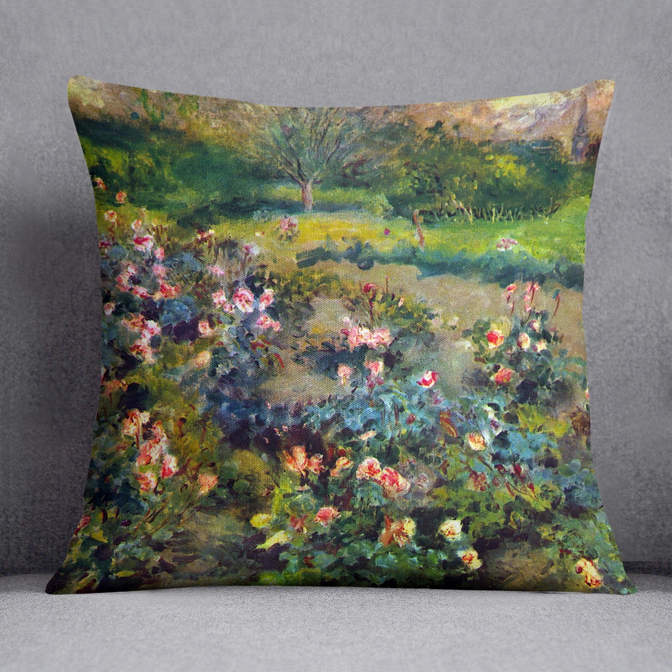 Rose grove by Renoir Throw Pillow