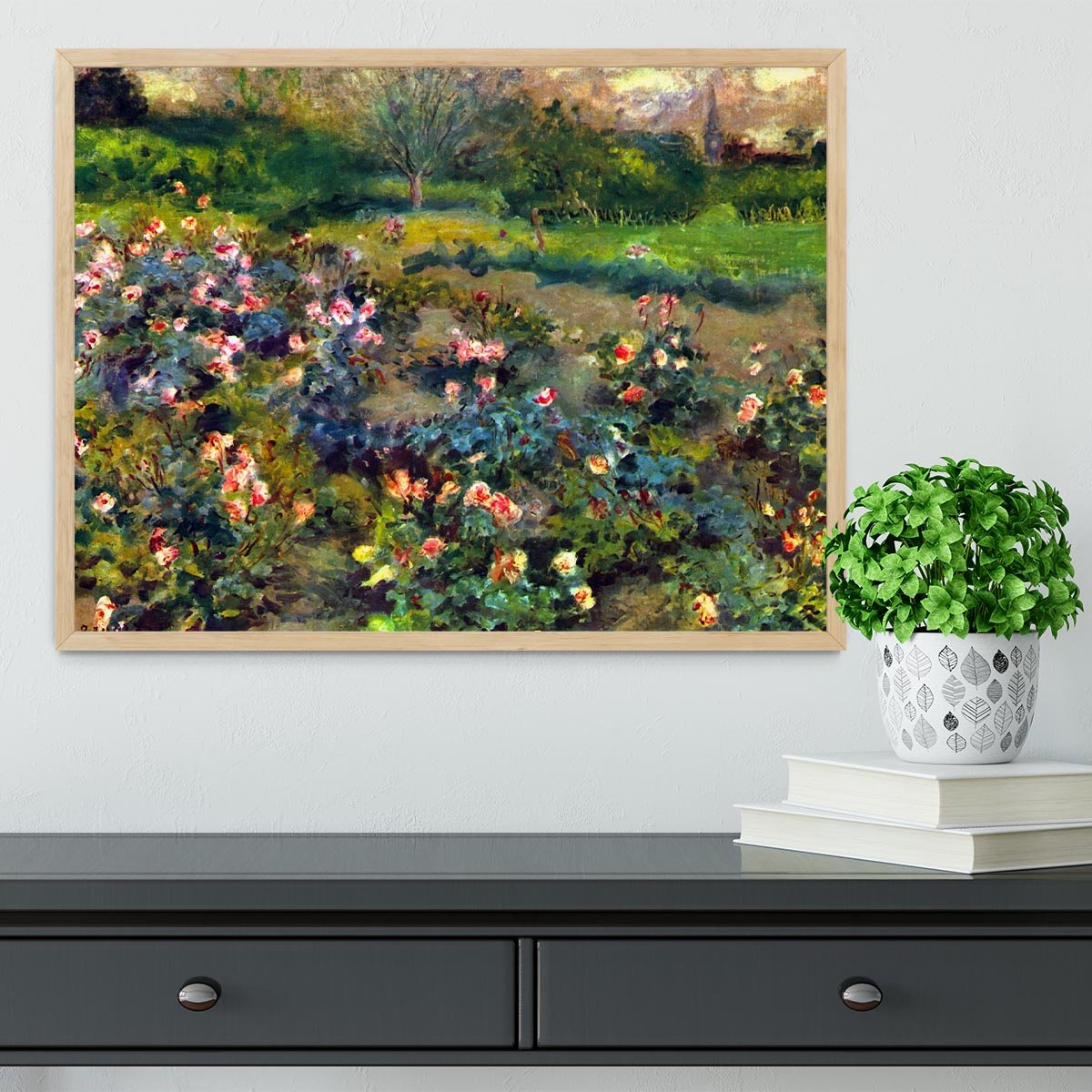 Rose grove by Renoir Framed Print - Canvas Art Rocks - 4