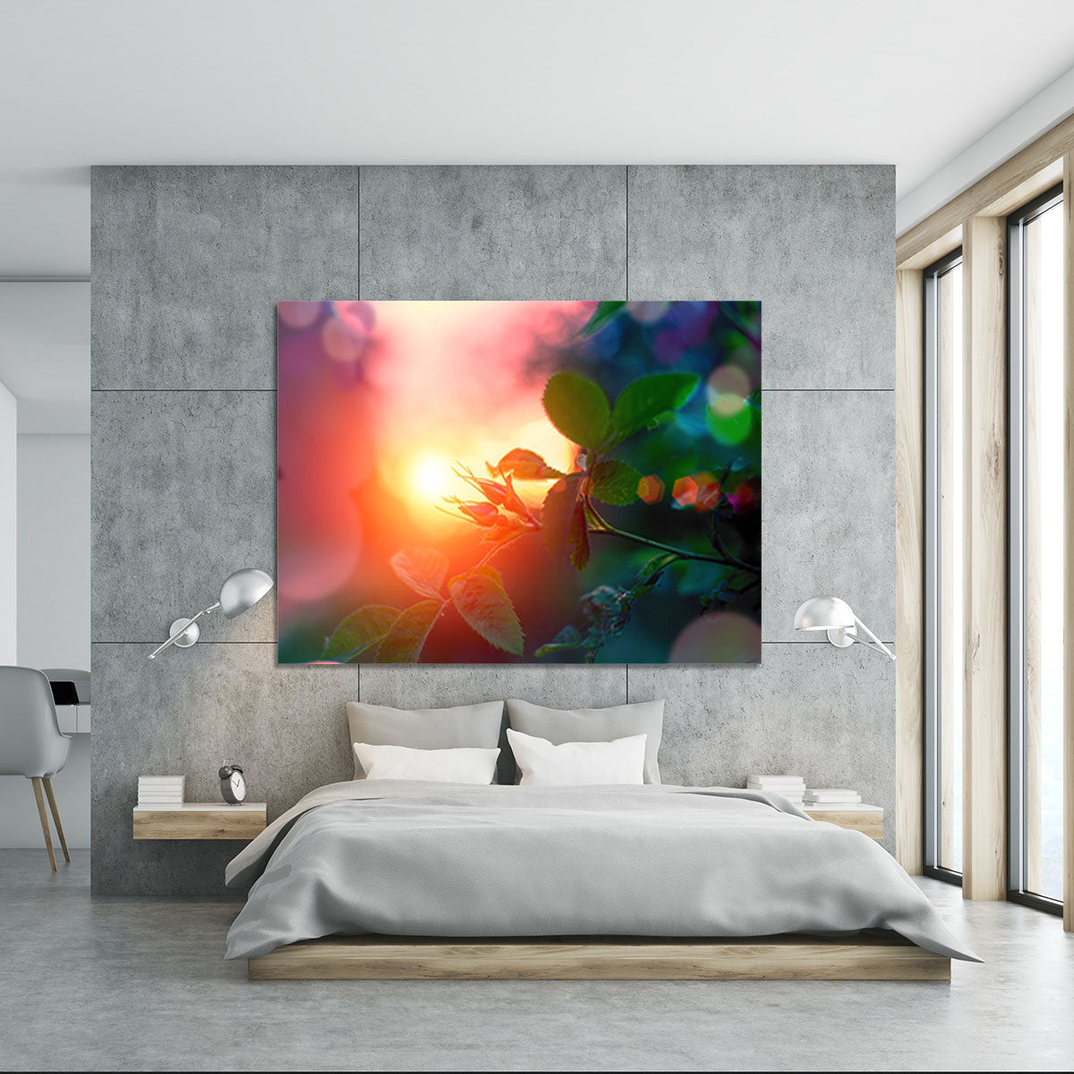 Rosebuds at sunset Canvas Print or Poster - Canvas Art Rocks - 5